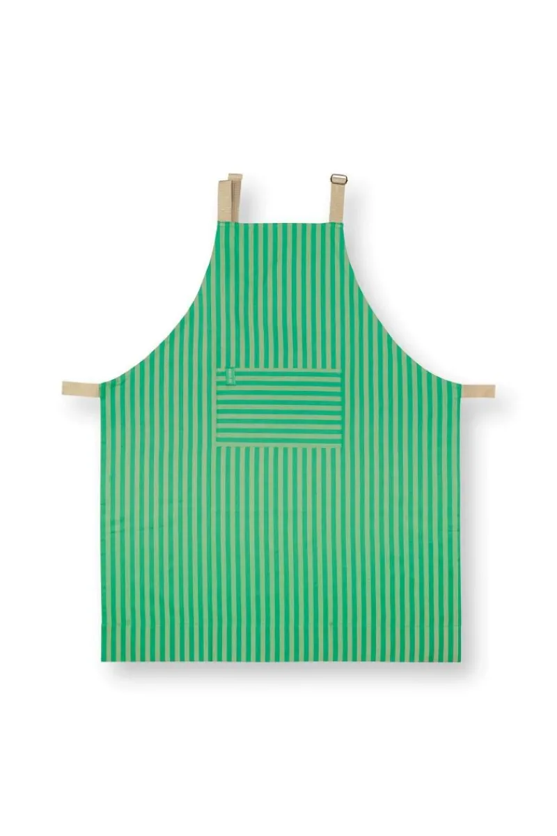 Pip Studio Kuchenschurzen|Stripes Schürze Grün