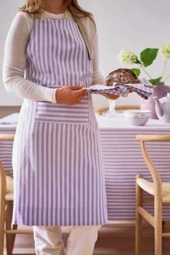 Pip Studio Kuchenschurzen|Stripes Schürze Lila Violett