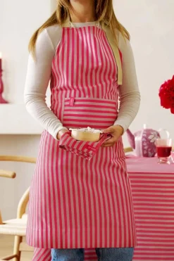 Pip Studio Kuchenschurzen|Stripes Schürze Rosa