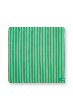 Pip Studio Servietten|Stripes Set/4 Servietten Grün