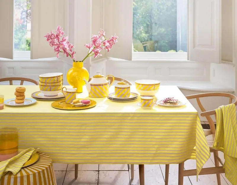 Pip Studio Tischtuch|Stripes Tischtuch Gelb