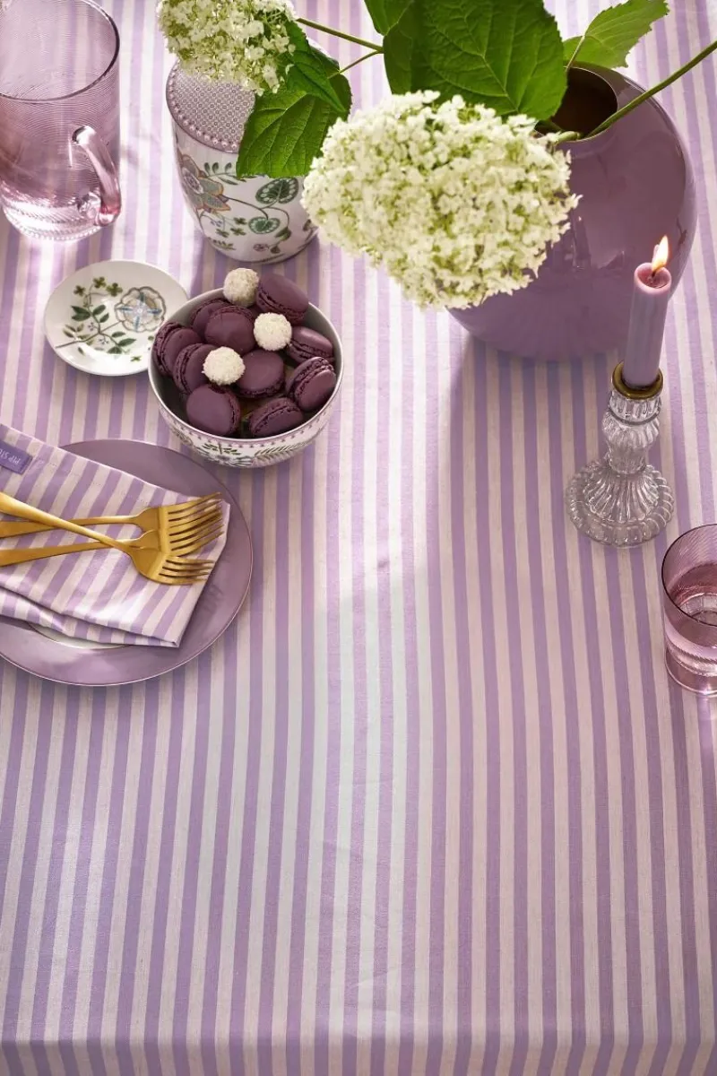 Pip Studio Tischtuch|Stripes Tischtuch Lila Violett