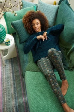 Pip Studio Pullover & Strickjacken|Pullover Und Strickjacken|Tamari Pullover Velvet Little Sumo Stripe Grün