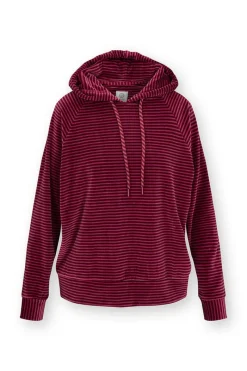Pip Studio Pullover & Strickjacken|Pullover Und Strickjacken|Tamari Pullover Velvet Little Sumo Stripe Rosa Rot