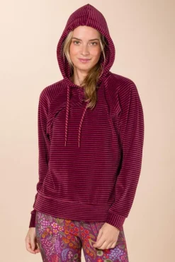 Pip Studio Pullover & Strickjacken|Pullover Und Strickjacken|Tamari Pullover Velvet Little Sumo Stripe Rosa Rot