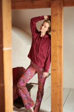 Pip Studio Pullover & Strickjacken|Pullover Und Strickjacken|Tamari Pullover Velvet Little Sumo Stripe Rosa Rot