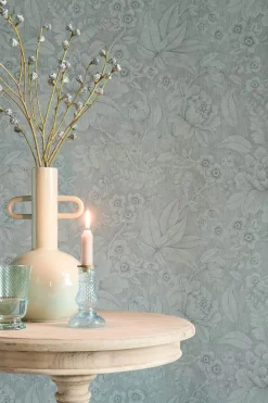 Pip Studio Tapetenmuster|Tapetenmuster Casa dei Fiori Hellgrün