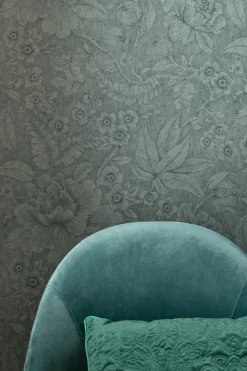 Pip Studio Tapetenmuster|Tapetenmuster Casa dei Fiori Dunkelgrün