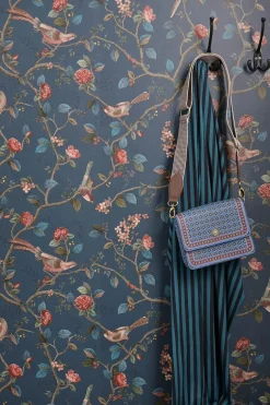 Pip Studio Tapetenmuster|Tapetenmuster Good Nightingale Dunkelblau