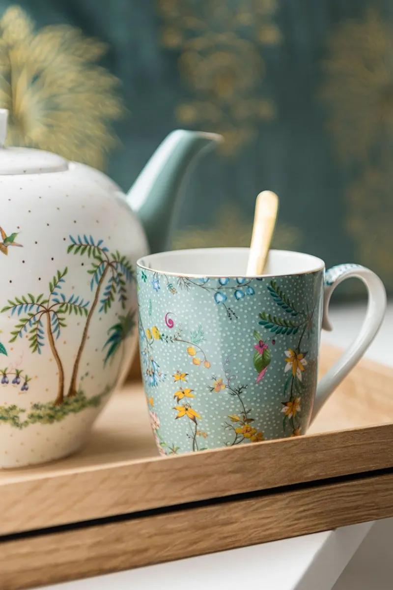 Pip Studio Teetassen|Tasse Gross Jolie Blumen Blau