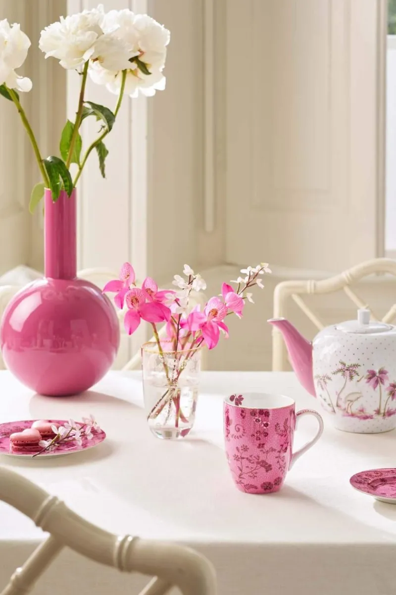 Pip Studio Teetassen|Tasse Gross Jolie Blumen Rosa