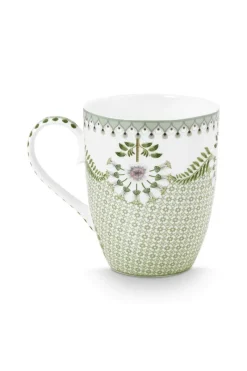 Pip Studio Teetassen|Tasse Gross Lily&Lotus Fliesen Hell Grün
