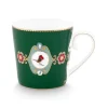 Pip Studio Weihnachten|Teetassen|Tasse Gross Love Birds Medallion Dunkel Grün