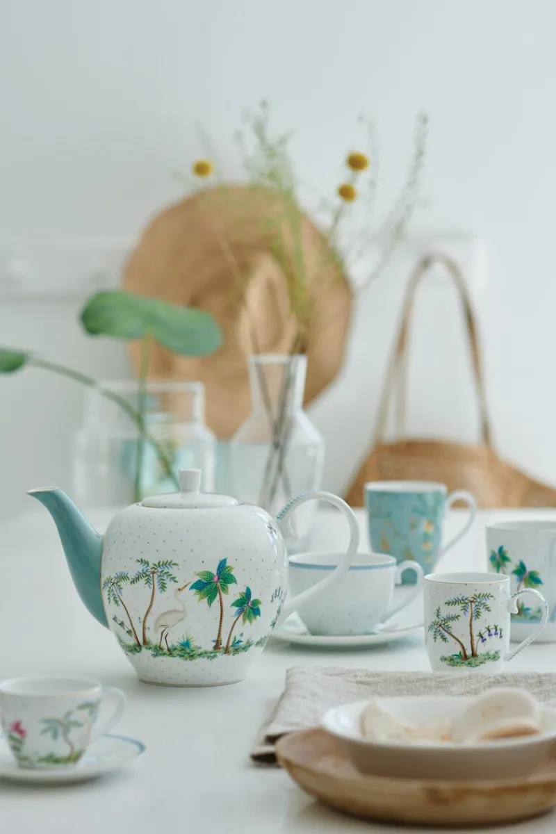 Pip Studio Kaffeetassen|Tasse Klein Jolie Punkte Gold Blau