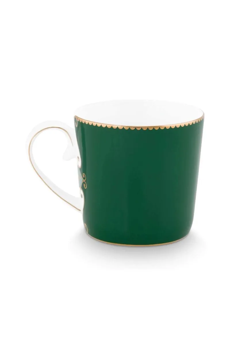 Pip Studio Weihnachten|Kaffeetassen|Tasse Klein Love Birds Medallion Dunkel Grün