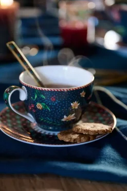 Pip Studio Cappuccino Tasse|Tasse & Untertasse|Tasse & Untertasse Berry Blues Blau
