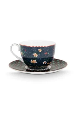 Pip Studio Cappuccino Tasse|Tasse & Untertasse|Tasse & Untertasse Berry Blues Blau