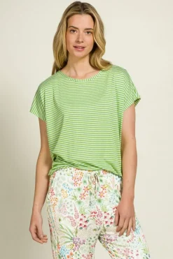 Pip Studio Tops|Shirts Mit Kurzen Ärmeln|Tatum Top Kurze Ärmeln Little Sumo Stripe Grün