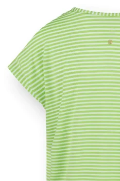 Pip Studio Tops|Shirts Mit Kurzen Ärmeln|Tatum Top Kurze Ärmeln Little Sumo Stripe Grün