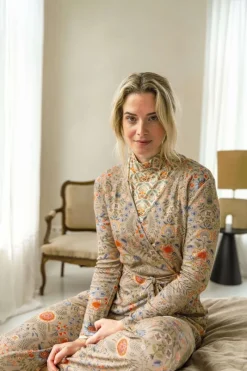 Pip Studio Pullover & Strickjacken|Pullover Und Strickjacken|Teagan Jacke Lange Ärmeln Flore Pequeña Sand