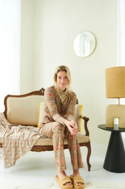 Pip Studio Pullover & Strickjacken|Pullover Und Strickjacken|Teagan Jacke Lange Ärmeln Flore Pequeña Sand