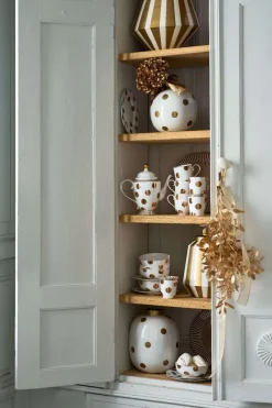 Pip Studio Weihnachten|Teekannen|Teekanne Dot Delight Weiss-Gold