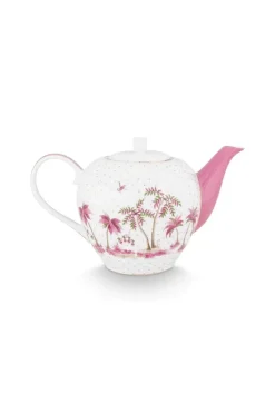 Pip Studio Teekannen|Teekanne Jolie Punkte Gold Rosa