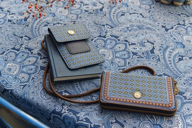 Pip Studio Taschen|Umhängetaschen|Telefontasche Klein Clover Blau