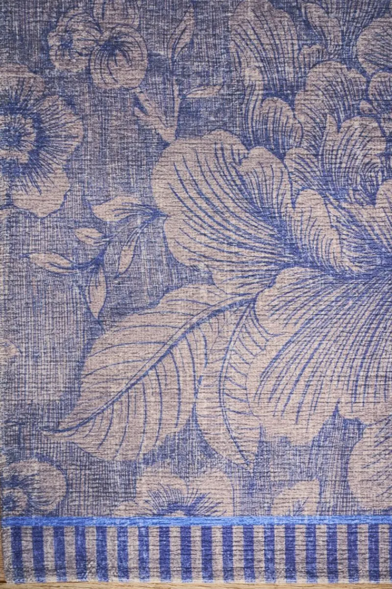 Pip Studio Rechteckige Teppiche|Teppich Casa Dei Fiori by Pip Blau