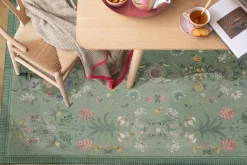 Pip Studio Rechteckige Teppiche|Teppich Festa di Lividonia by Pip Grün