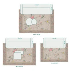 Pip Studio Rechteckige Teppiche|Teppich Fleur Grandeur by Pip Khaki