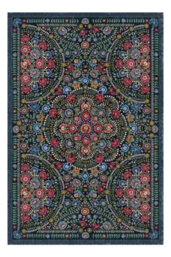 Pip Studio Rechteckige Teppiche|Teppich Il Ricamo by Pip Dunkel Blau