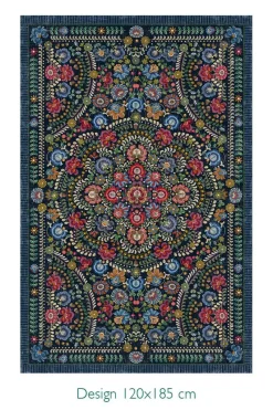 Pip Studio Rechteckige Teppiche|Teppich Il Ricamo by Pip Dunkel Blau