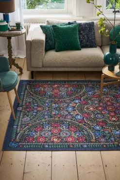 Pip Studio Rechteckige Teppiche|Teppich Il Ricamo by Pip Dunkel Blau