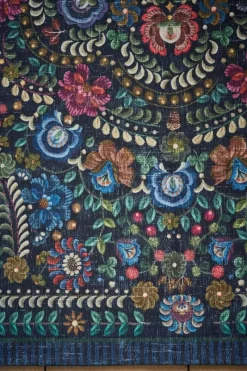 Pip Studio Rechteckige Teppiche|Teppich Il Ricamo by Pip Dunkel Blau