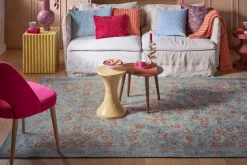 Pip Studio Rechteckige Teppiche|Teppich Il Ricamo by Pip Hellblau
