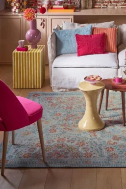 Pip Studio Rechteckige Teppiche|Teppich Il Ricamo by Pip Hellblau