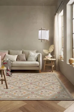 Pip Studio Rechteckige Teppiche|Teppich Ornamento by Pip Gebrochen Weiss Weiß