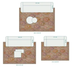 Pip Studio Rechteckige Teppiche|Teppich Ornamento by Pip Mehrfarbig