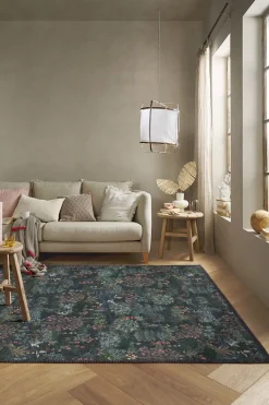 Pip Studio Rechteckige Teppiche|Teppich Pip Garden Dunkelblau
