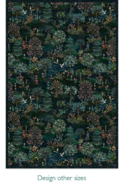 Pip Studio Rechteckige Teppiche|Teppich Pip Garden Dunkelblau