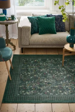 Pip Studio Rechteckige Teppiche|Teppich Tutti i Fiori by Pip Grün