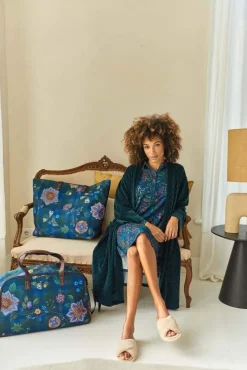 Pip Studio Taschen|Wochenendtaschen|Tilda Tragetasche Flores Felices Dunkel Blau