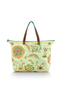 Pip Studio Taschen|Wochenendtaschen|Tilda Tragetasche Gross Hakuna Grün