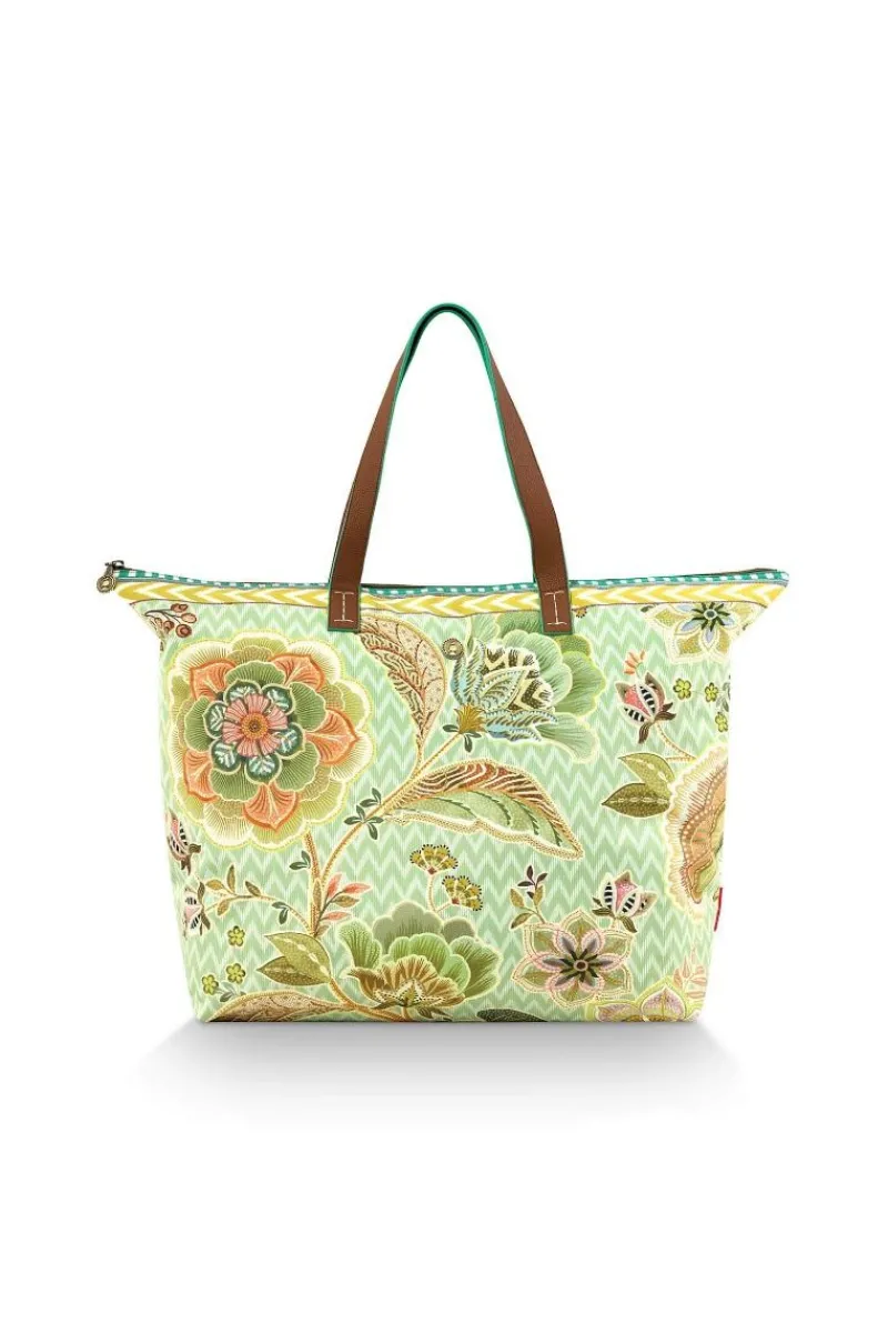 Pip Studio Taschen|Wochenendtaschen|Tilda Tragetasche Gross Hakuna Grün
