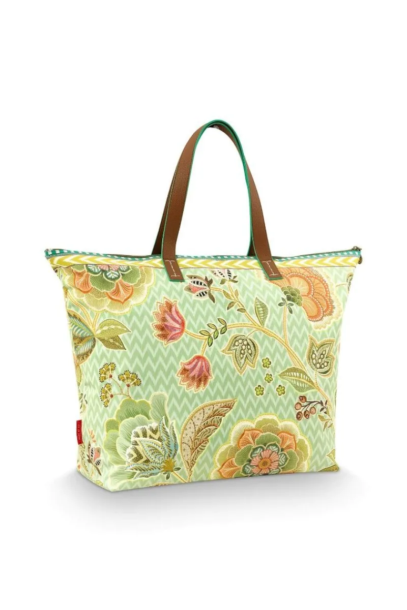 Pip Studio Taschen|Wochenendtaschen|Tilda Tragetasche Gross Hakuna Grün