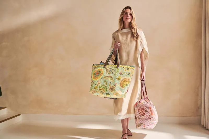 Pip Studio Taschen|Wochenendtaschen|Tilda Tragetasche Gross Hakuna Grün