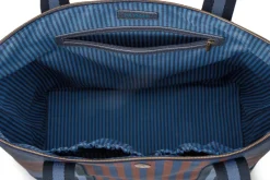 Pip Studio Taschen|Shoppers|Tilda Tragetasche Mittel Streifen Blau