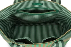Pip Studio Taschen|Shoppers|Tilda Tragetasche Mittel Streifen Grün