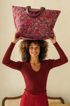 Pip Studio Taschen|Wochenendtaschen|Tilda Tragetasche Querida Rot